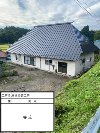 岩手町で屋根塗装工事を施工させていただきました!